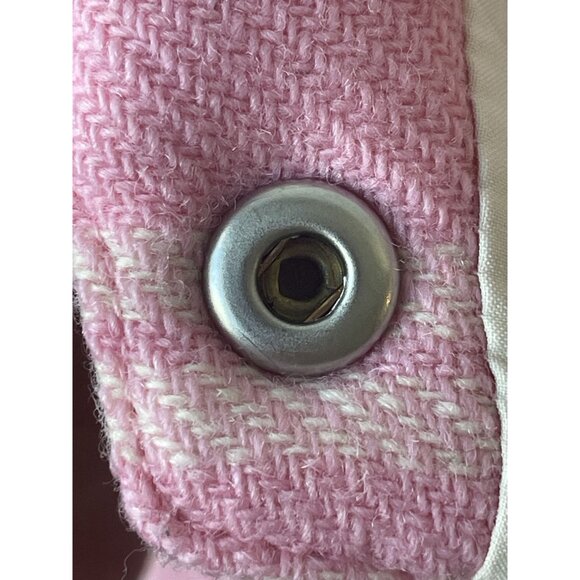 Miu Miu Pink & White Plaid Wool Button-Up Shirt Jacket Womens - Picture 8 of 13